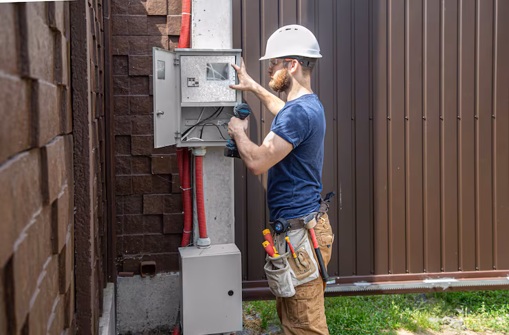 electrician-builder-work-examines-cable-connection-electrical-line-fuselage-industrial-switchboard-professional-overalls-with-electrician-s-tool-the-electrician-experts